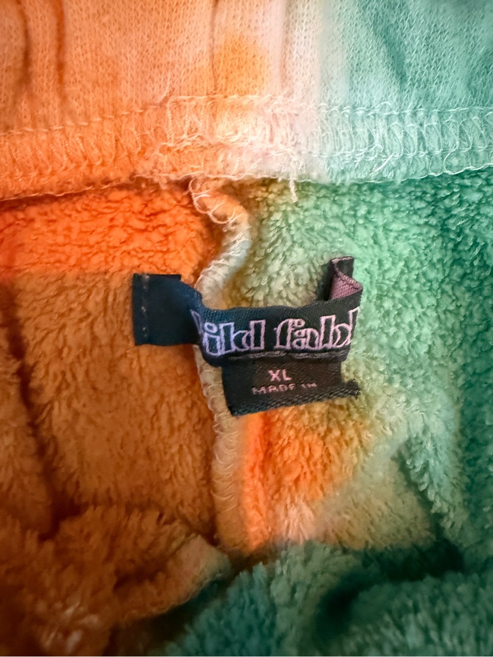 wild fable Tie-Dye Multicolor Athletic Shorts - Blue, Green, Orange, Pink - Picture 3 of 3